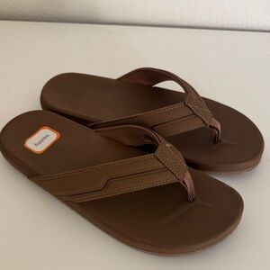Boys Brown Flip Flops
